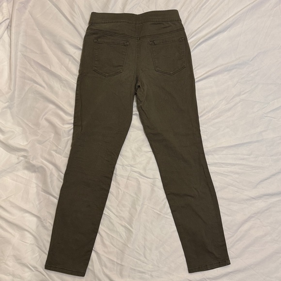 NINE WEST JEANS PULL ON SKINNY OLIVE GREEN SIZE 6 VGUC - Picture 7 of 16